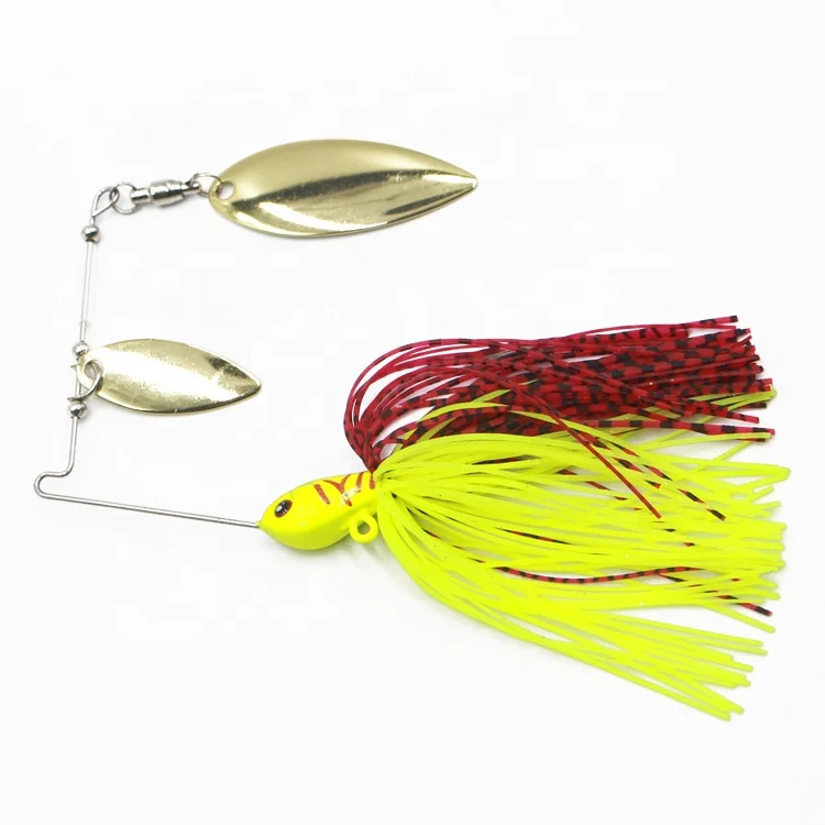 

Newbility 10.6g Willow Blade Spoon Bass Perch Fishing 3/8oz Metal Lure Spinner Bait, Vavious colors