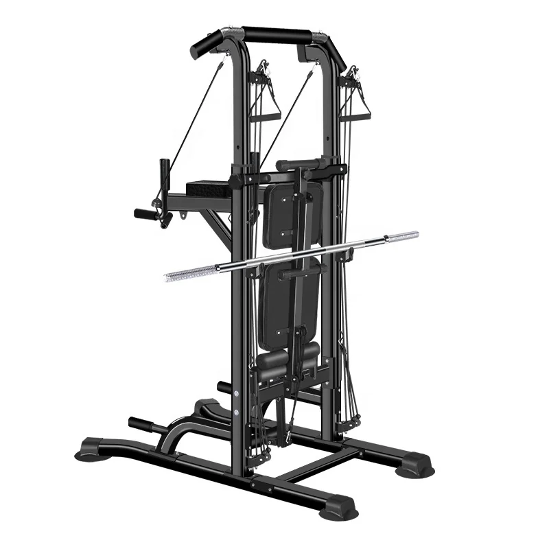 

CHINA FACTORY SALE Power Tower Workout Dip Station gym equipment fitness Sit up Bench Home Gym equipment, Black/white