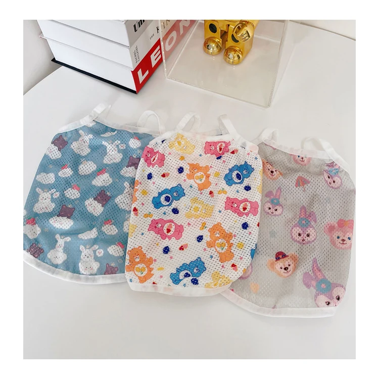 

2021 new multi-style summer dog clothes pet clothes thin print cartoon dog vest