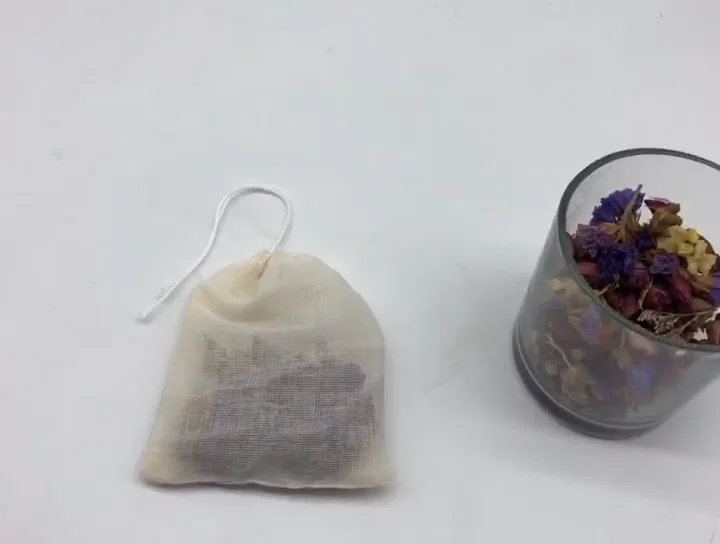 Small Batch Custom Cotton Gauze Gift Packaging Drawstring Bag Buy