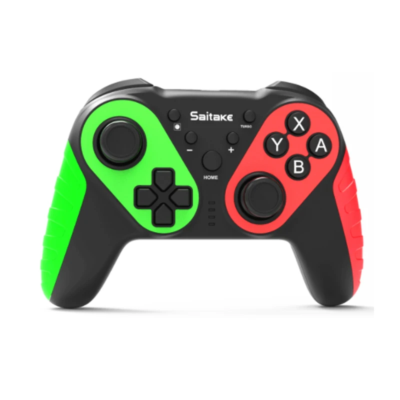 

STK-7032S NFC Wireless Gamepad For Nintend Switch Game Controller Dual Vibration Joystick For NS Console Saitake, Blue red/yellow greeb/green pink