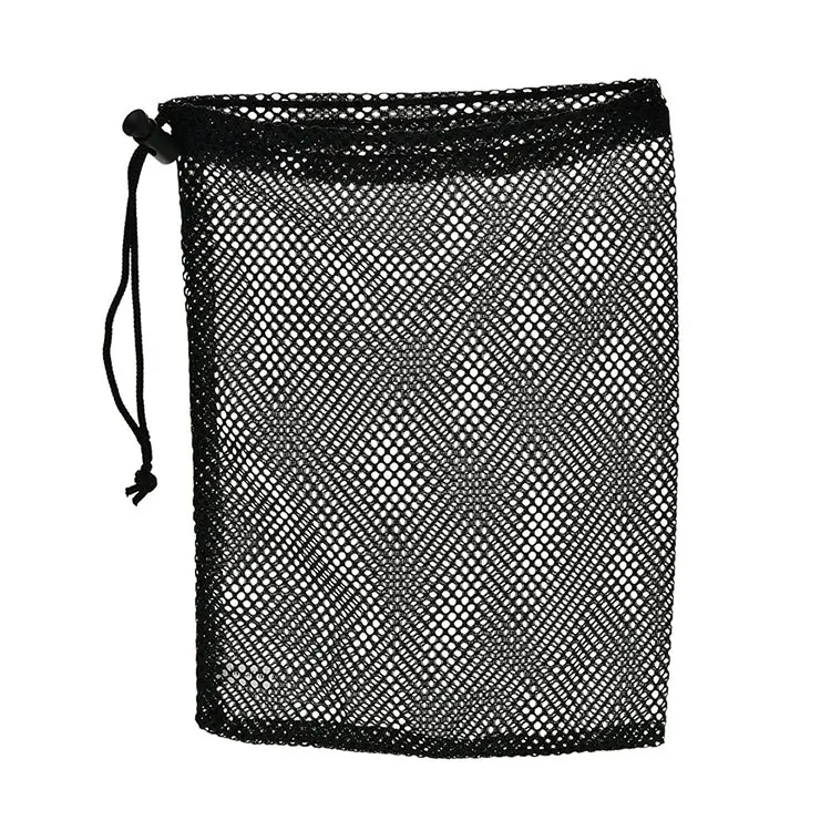 

Hot Sale Polyester Mesh Drawstring Bag of Ball Golf, Black/custom