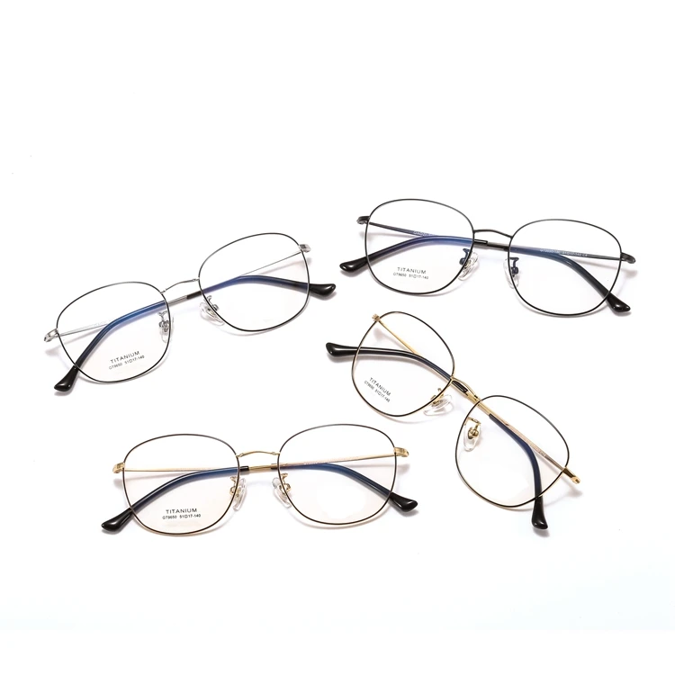 

Customization Logo Fashion Titanium Optical Glasses Frame