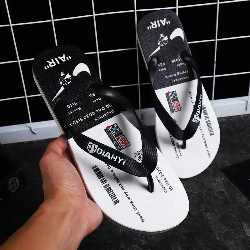 

2021 Boys English slippers new flip-flops EVA Wholesale bottom flip-flops