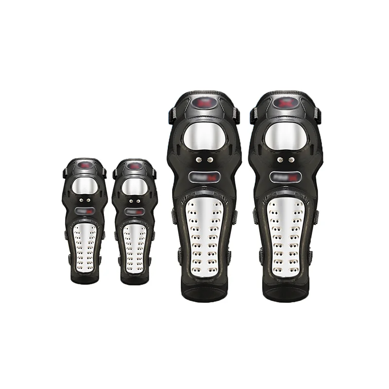 

Professional and Adjustable Four-Piece Stainless Steel Protective Gear, Black