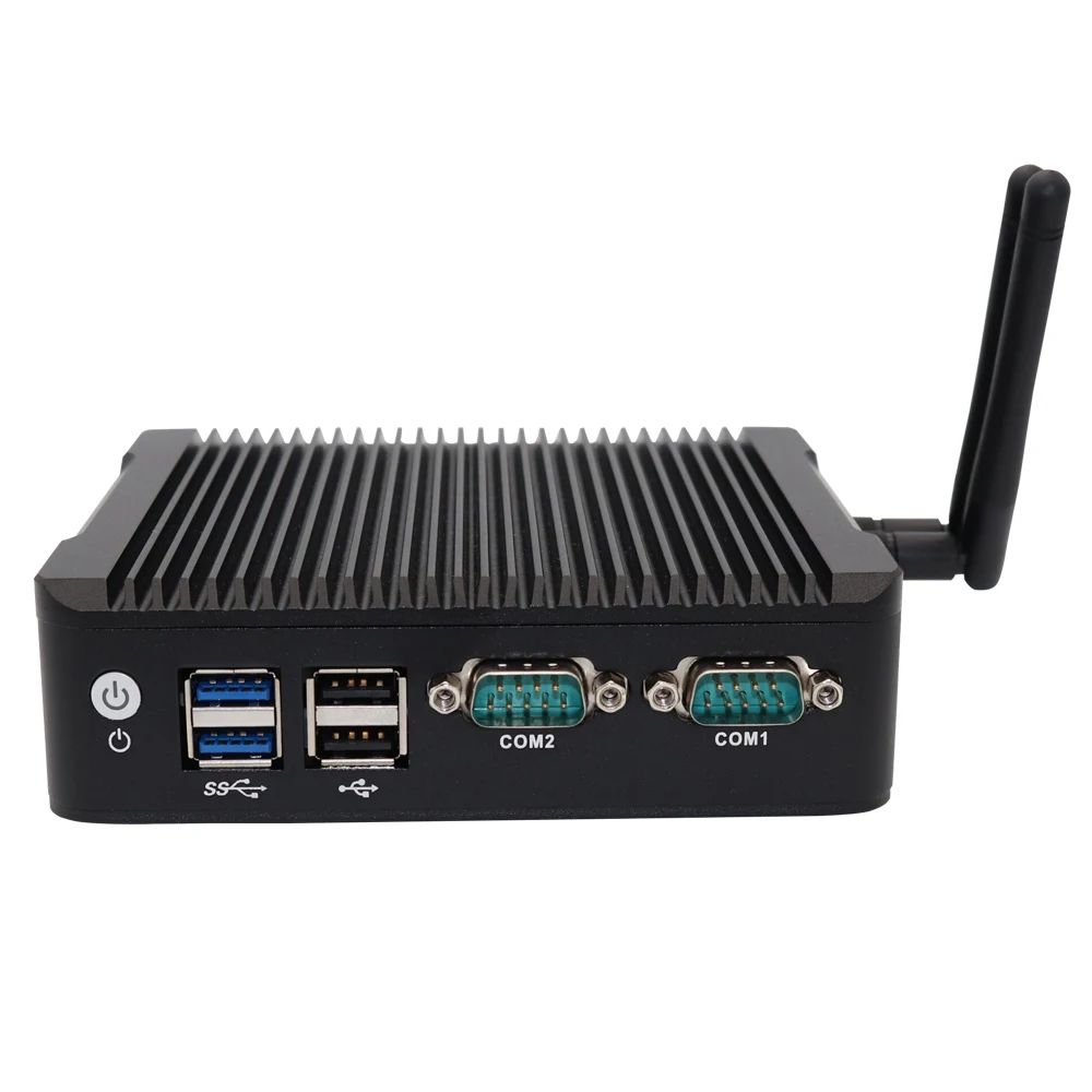 

New Promotion In tel Cele ron N3160 mini pc HD Graphics 400 computer with 2*HD 1DP 2LAN 2COM Nuc htpc wins 7/10 4G RAM 128G SSD, Black