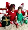 Hot sale family clothing stripes Baby Boys Girls Clothes Children Clothing Sets pajamas boutique Christmas kids pajamas