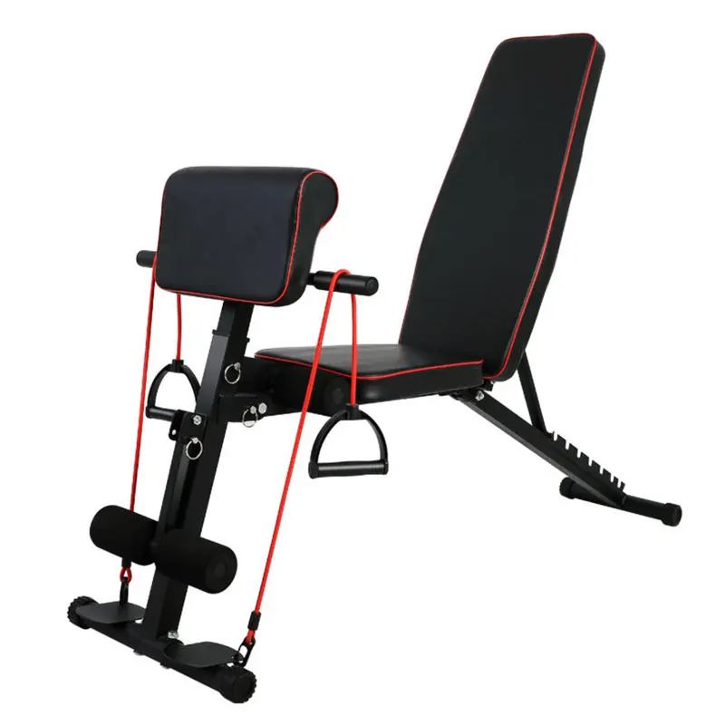 

Fitness equipment Sit-ups fitness chair home male auxiliary multifunctional abdominal muscle board bench press dumbbell bench, 1 color