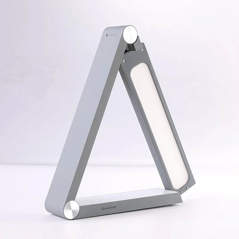 2020 hot sale Triangle Design Dimmable LED Wireless Charging swing arm Desk Lamp