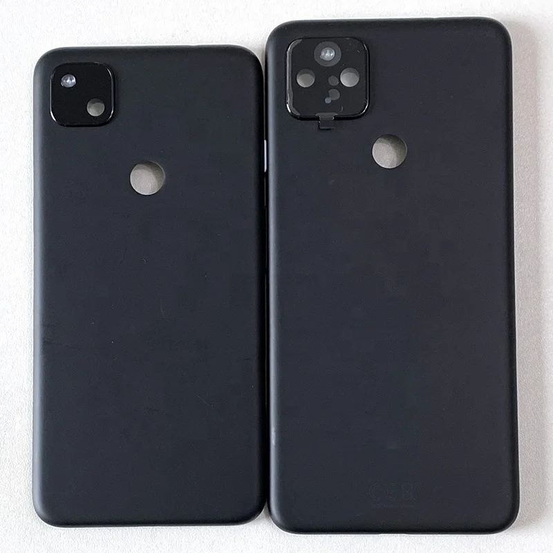 

Original Housing For Google Pixel 4a Plastic Battery Cover Back Cover Rear Door Case+ Camera Frame For Google Pixel 4a 5G, Black