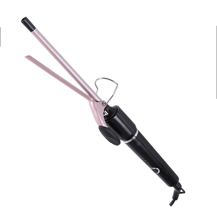 

Custom logo hair styling products Superfine curling iron negative ion constant temperature hot tool hair crimper curling iron