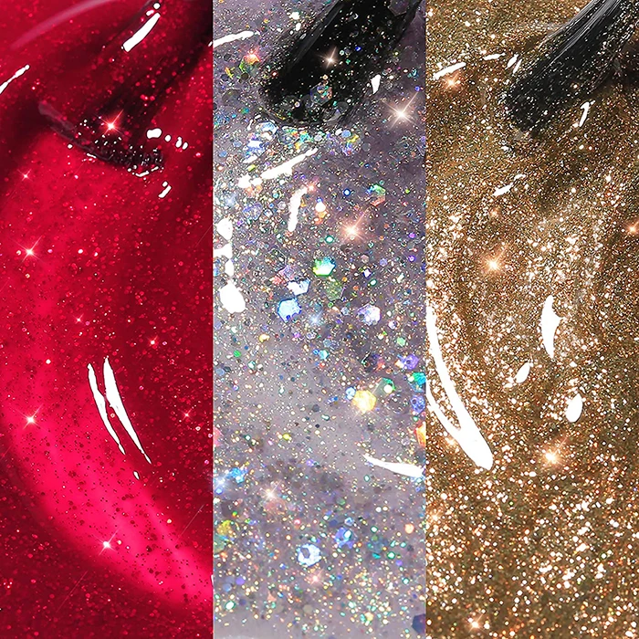 

Fashion New Design Glitter Gel Make Your Own Logo Custom Polish Gel Nail, 1000 colors
