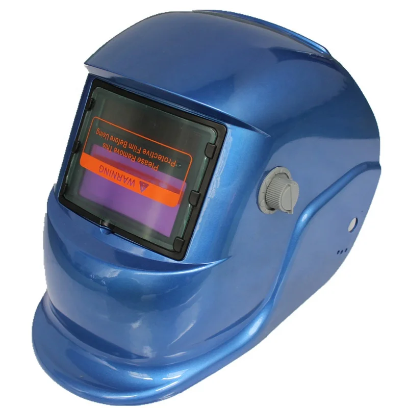 

Industrial good type custom protection blue painting welding helmets