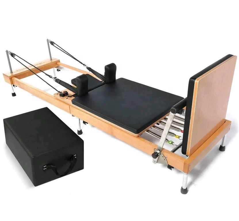 

2020 Factory new reformer wood pilates foldable reformer pilates equipment, Wood color