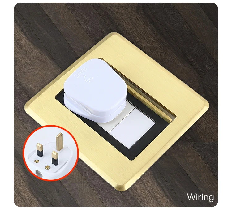 Wholesale uk standard brass electrical power supply 13A hidden socket box