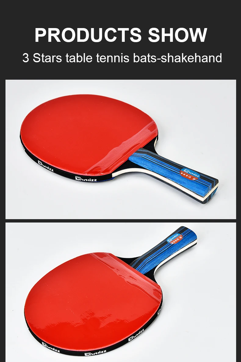 Top Brand Whizz Wholesale 3 Star Table Tennis Racket/paddle