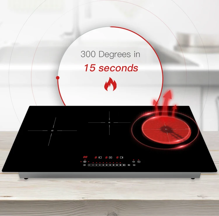 Electric Cooktop Induction Infrared Ceramic 5500w Cooker Hob With Hot