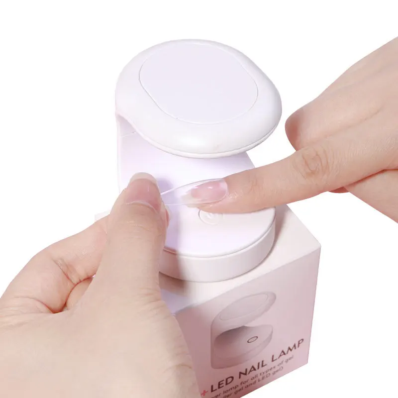 

Portable 6w Finger Usb Egg Shape Dual Nail Lamp Mini Light Dryer Uv Led Nail Lamp for Gel Curing