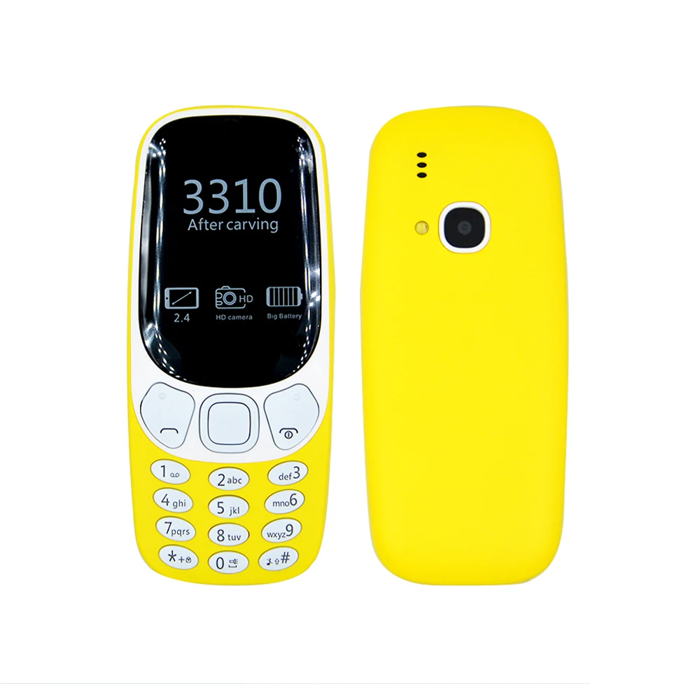 

Wholesale Custom GSM Phone 3310 2G Dual SIM Keypad Mobile Phones
