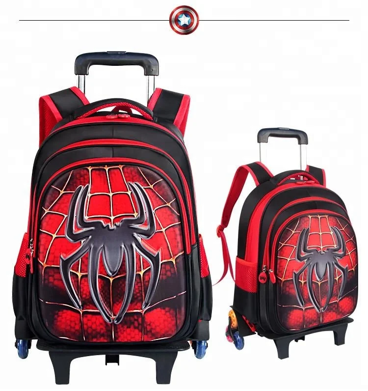 

Detachable kids trolley school backpacks for student wheeled backpack, Colorful