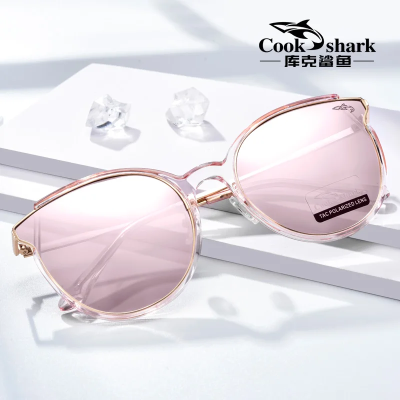 

Cook Shark 2021 new sunglasses polarized driving driving ladies sunglasses hipster UV protection glasses