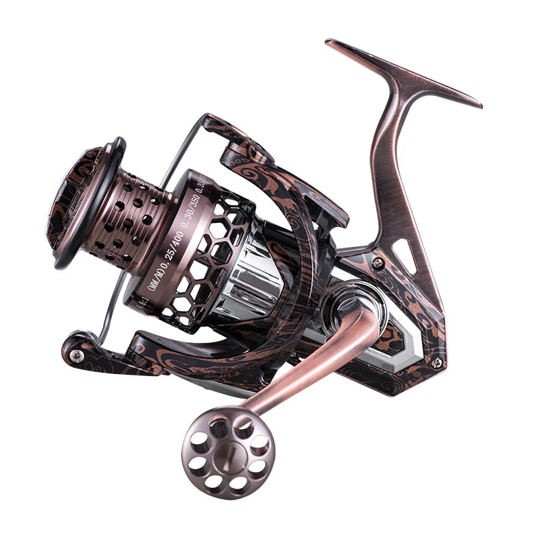 

Heavy Duty  Size HA Series 17+1BB Gapless Saltwater best fishing Reel Bait-feeder Metal bait runner fishing reel, Bronze
