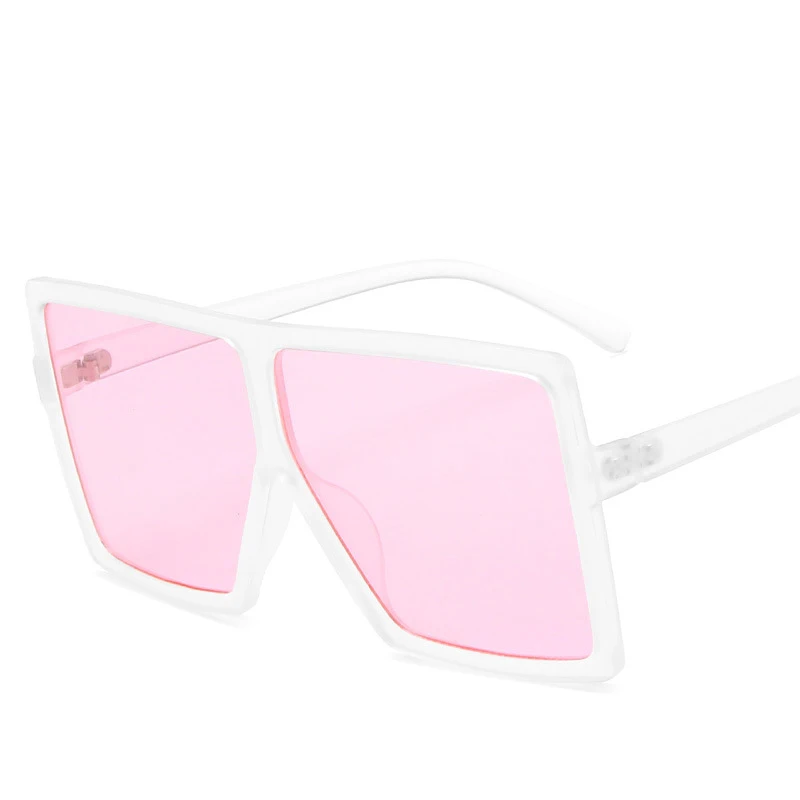 

Hot Selling Square Rectangle Red Big Recommend Girls Oversized Shades Men Sun Glasses Sunglasses 2021