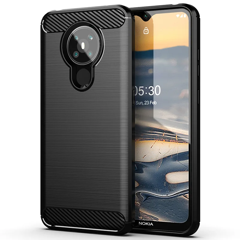 

High Quality Anti-fall Soft TPU Carbon Fiber Mobile Back Cover For Nokia 8.3 5G Phone Case