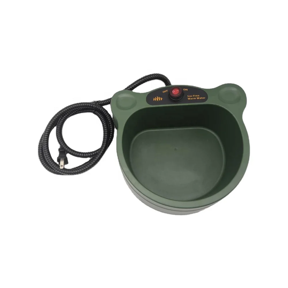 

2021 new design Heated Warm Pet Water Bowl for Dog Cat Chicken Squirrels Pet Heating Water Bowl Plastic Pet Bowls Dog Water, Camouflage