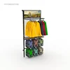 China metal frame wall sports shop clothing backpack display stands