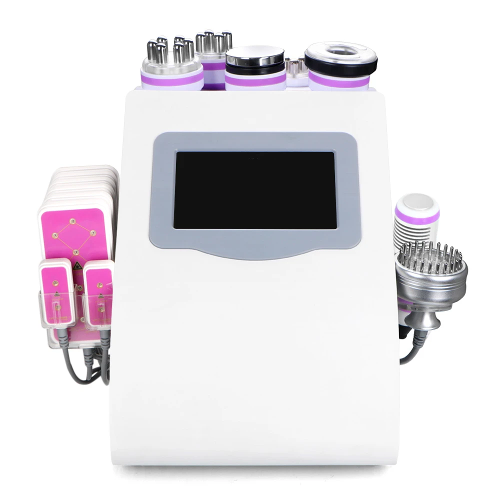 

Hot selling 9 in 1 Weight Loss Ultrasonic 40K Cavitation System Radio Frequency Vacuum RF Bio Beauty Slimming Machine Portable