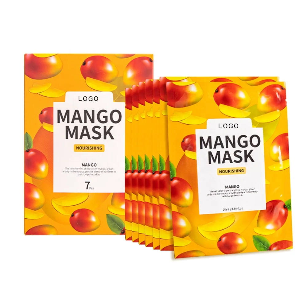 

Fruit Mask Mango Masks Skin Care Moisturizing Deep Shrink Pores Custom Logo Facial Mask