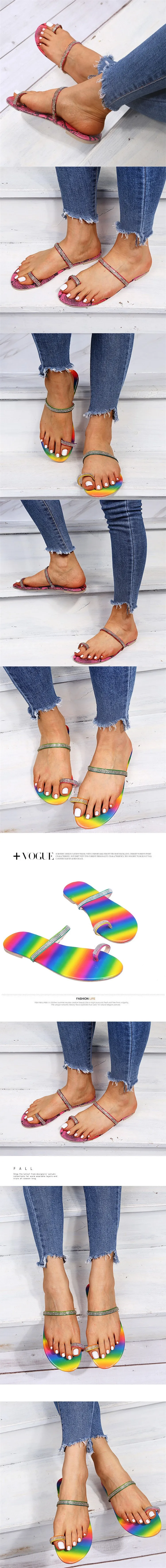 Amazon hot summer fancy sexy rainbow bling strap up diamond sandals women