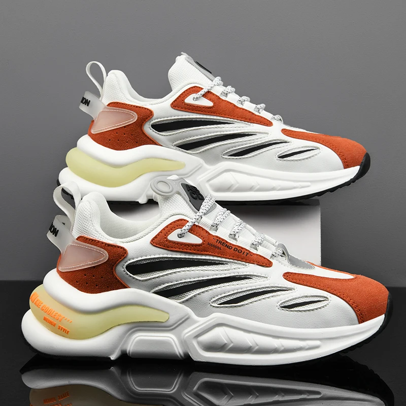 

Men Sneakers High Quality Outdoor Non-slip Men Running Shoes Fashion Sneakers Trend Casual Dad Shoes Mans Shoes Sports 2021, Black-blue,white-blue,white-orange