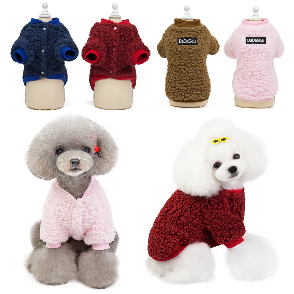 

Winter Dog Clothes Warm Fleece Puppy Outfit Pet Clothes For Small Medium Dogs Cat Coat Jacket Pet Clothing pet accessories