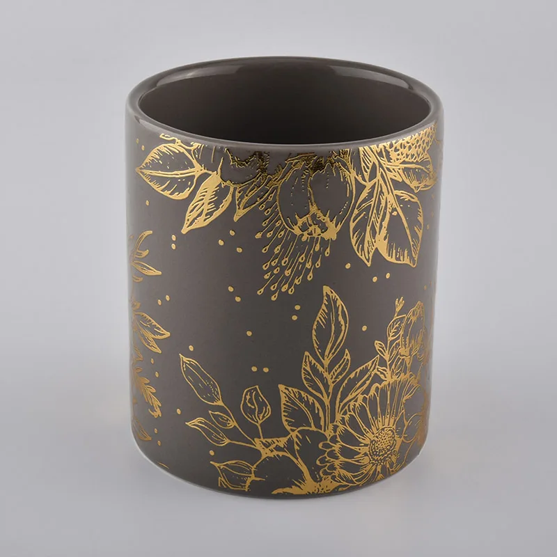Luxury Empty Ceramic Candle Jar For Candle