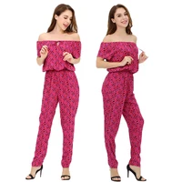 

High quality long pants set casual summer one piece jumpsuit women