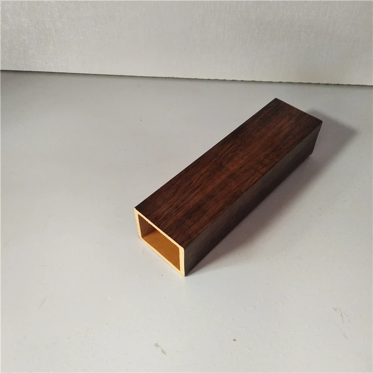 Factory Supplier Color Customized Wpc Timber Wood Tube Log Materials Decorative