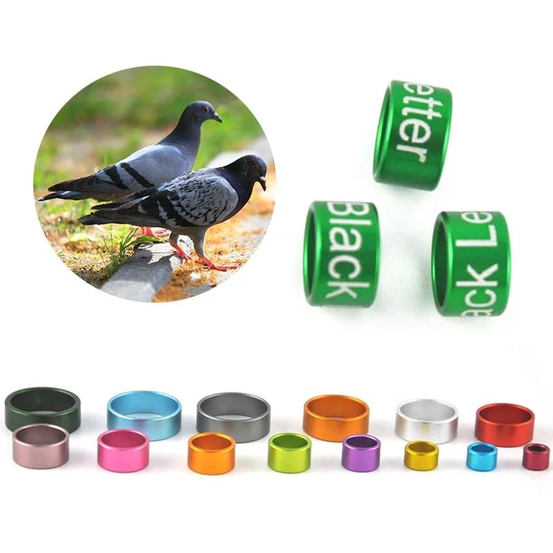 

In Stock Pigeon Aluminium Maker High Quality Cut Custom Band Closed Aluminum Bird Rings Walmart, Many colors available