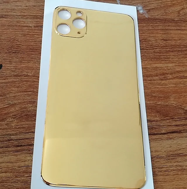 24k Gold Plated Cover For Apple Phone Golden Mobile Phone Replacement