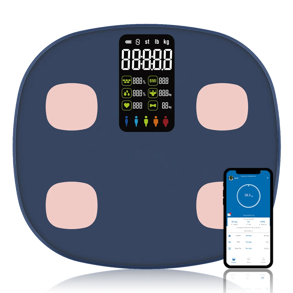 

Welland Fitness Big VA Screen Electronic Weight Scale Weighing scale for Body Composition and Heart Rate