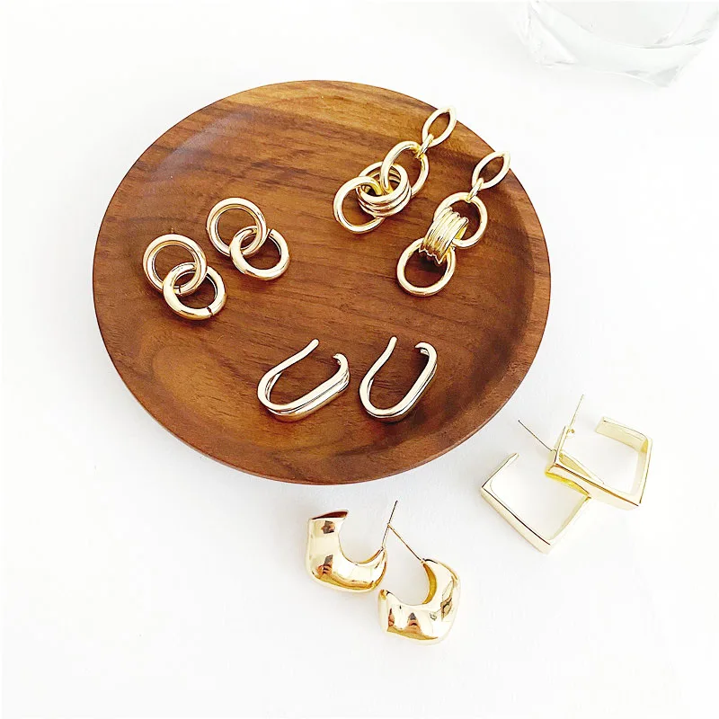 

Wholesale New Design 925 silver needle Minimalist Earring Gold Vermeil Jewelry 2021, 14k gold/platinum/color oem