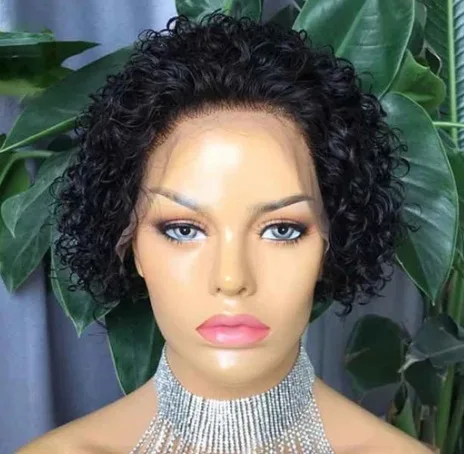 

Cowinner Short Afro Kinky Curly Hair Wigs for Black Woman Short Bob Wig