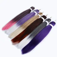 

wholesale braiding hair prestretched synthetic hair crochet ez braid pre stretched braiding hair extension