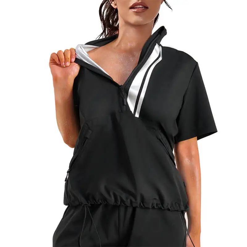 

Private Label Custom Extreme Sweating Sauna Thermo Shaper Suits Fitness Slim Sauna Sweat Suit For Women