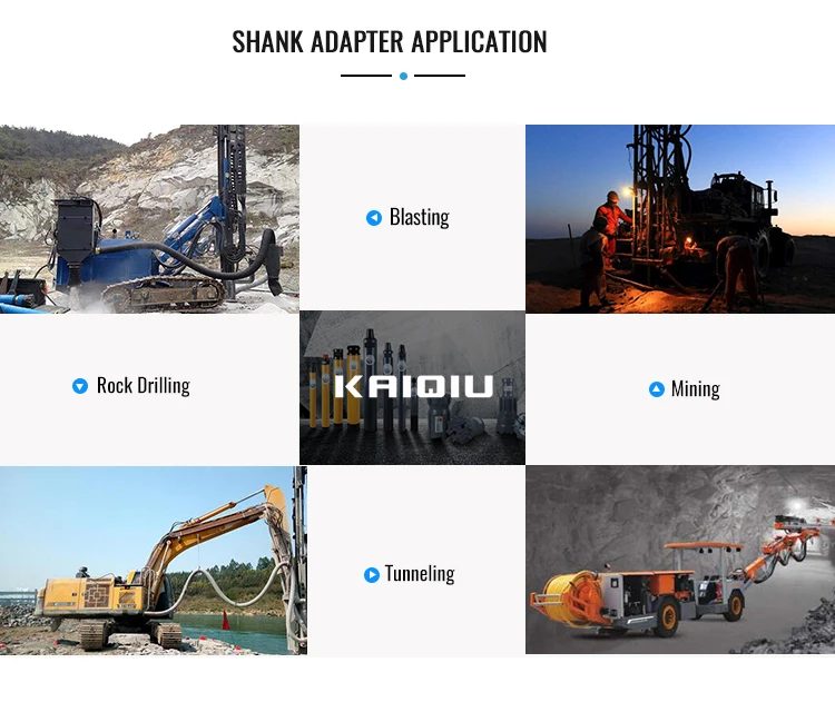 Taizhou hex t38 620mm rock drill rod shank adapters