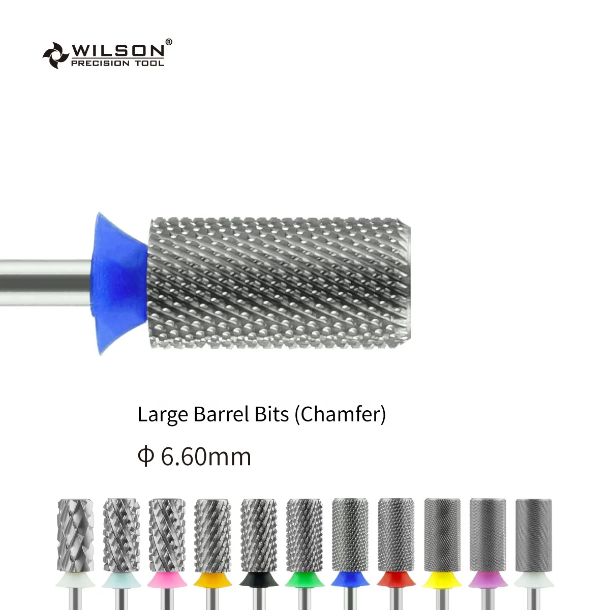 

RTS/ Large Barrel Bits (Chamfer)/ Uncoated WILSON nail drill bit set Hot Sale Gel Removal carbide nail drill bit