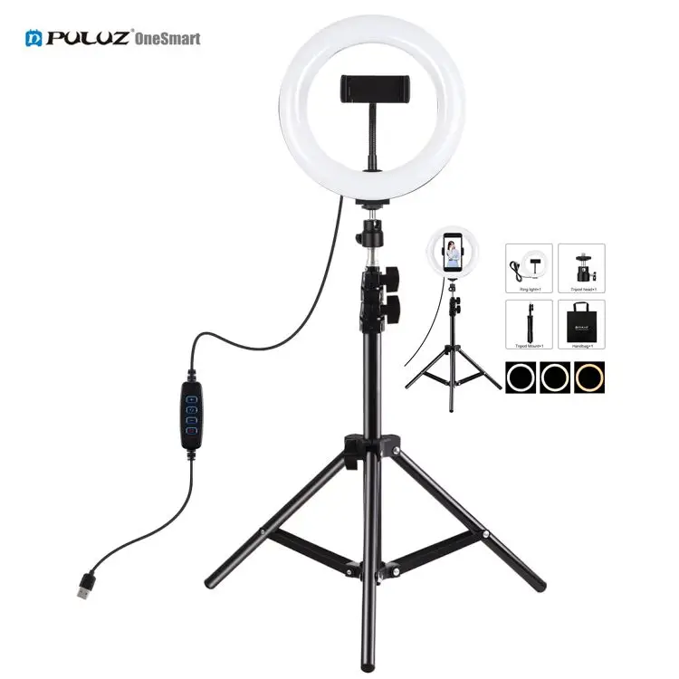 

Puluz 7.9 Inch Phone Rings Stand Puluz Selfi Portable Photography Lighting Selfie Led Ring Light