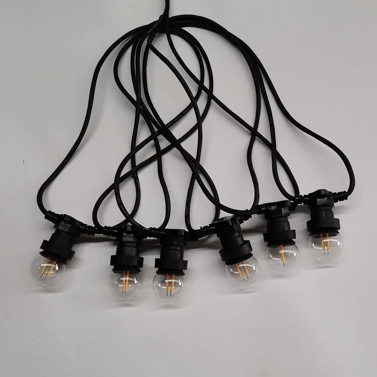 E27 B22 Plastic 24v 230v festoon dimmable led lights G45 decor filament led bulb