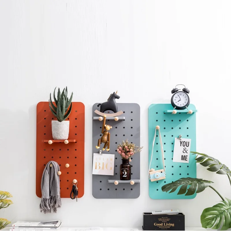 
Wood Peg Board custom wood pegboard display with Hole 